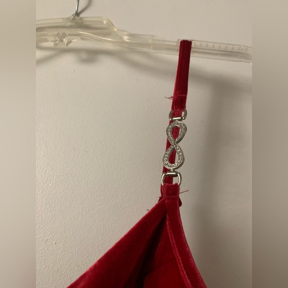 Velvet Corset Mini Wrap Dress - Picture 6 of 16